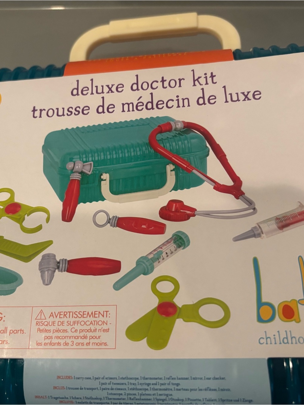 Kohl's Deluxe Doctor Kit Playset - Teal Case with Red and Lime Tools